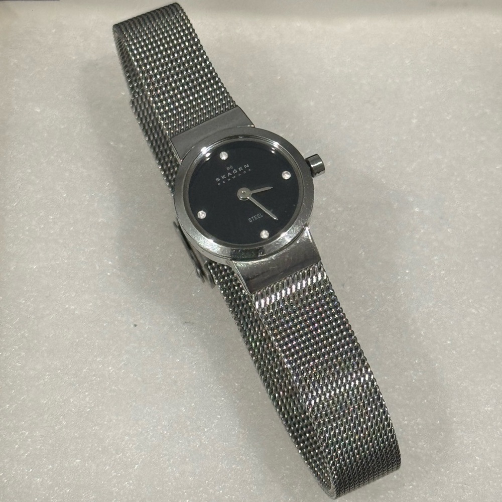 Skagen Denmark Freja Stainless Steel Mesh Bracelet Watch
